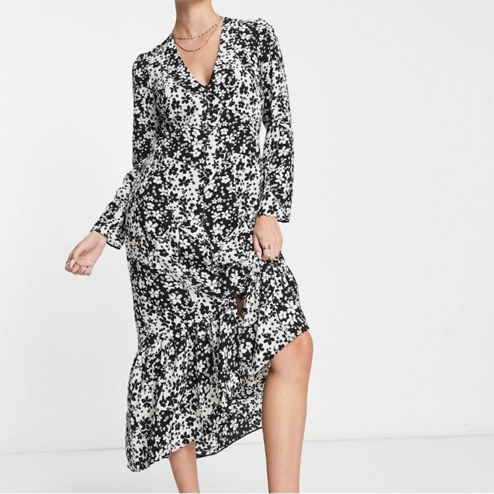ASOS hi-lo hem midi dress